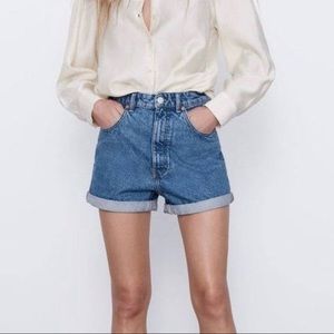 Zara mom Jean shorts